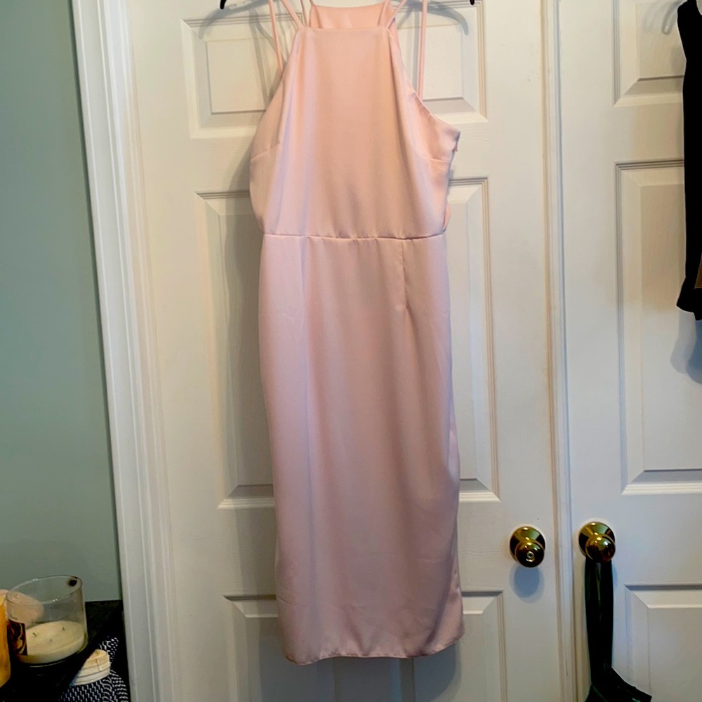 ASOS pink dress